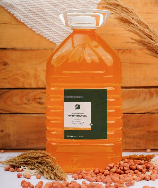 Wood-Pressed Groundnut Oil – 5 Litres