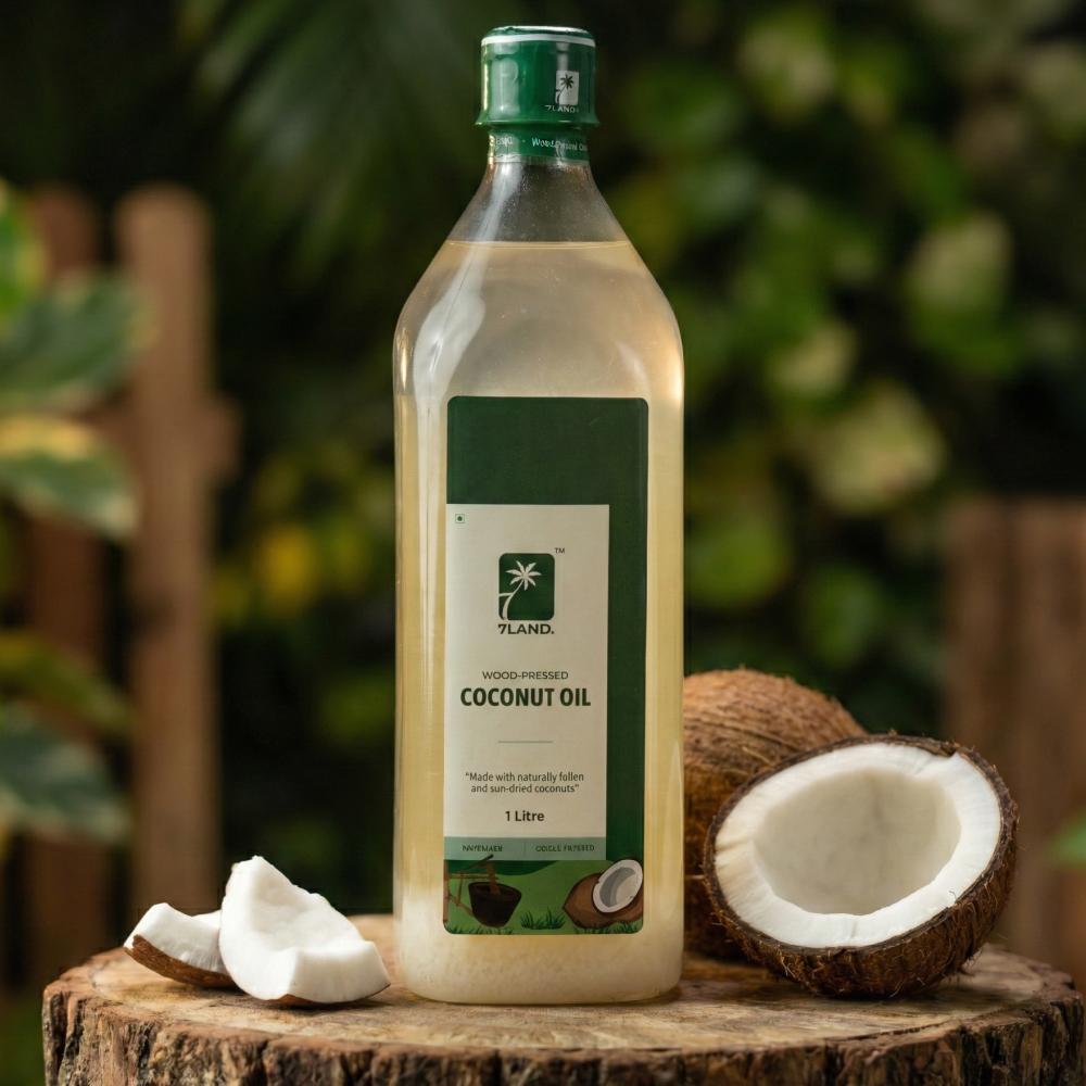 Wood-Pressed Coconut Oil – 1 Litre